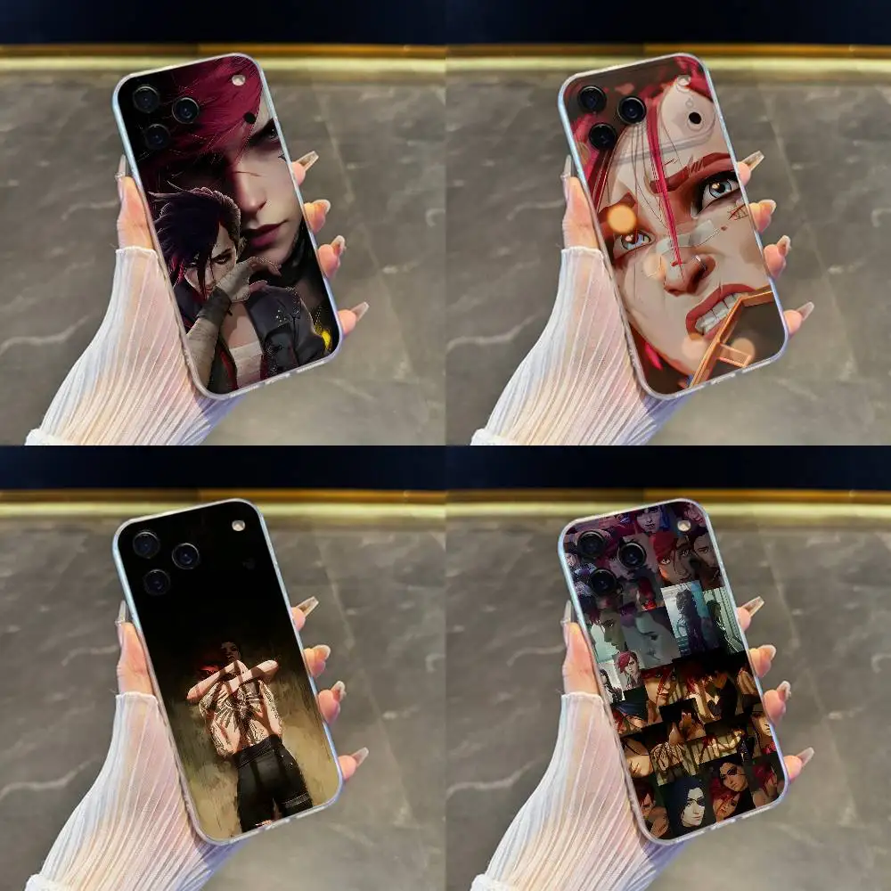 

Caitlyn Vi CaitVi A-Arcane Phone Case For iPhone 17,16,15,14,13,12,11 Pro,Max,Plus,X,XS,XR,SE4,E Mini Transparent Soft Cover