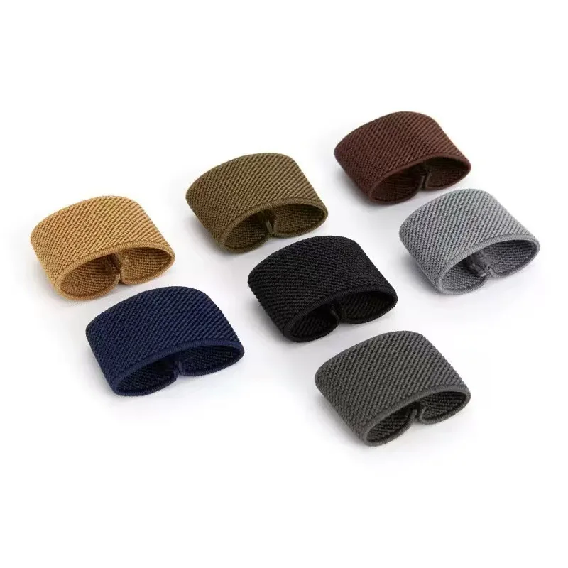 

5PCS Belt Elastic Ring Multicolor Twill Elastic Fixed Trouser Belt Intermediate Finger Ring Outdoor Backpack Strap Arrangement