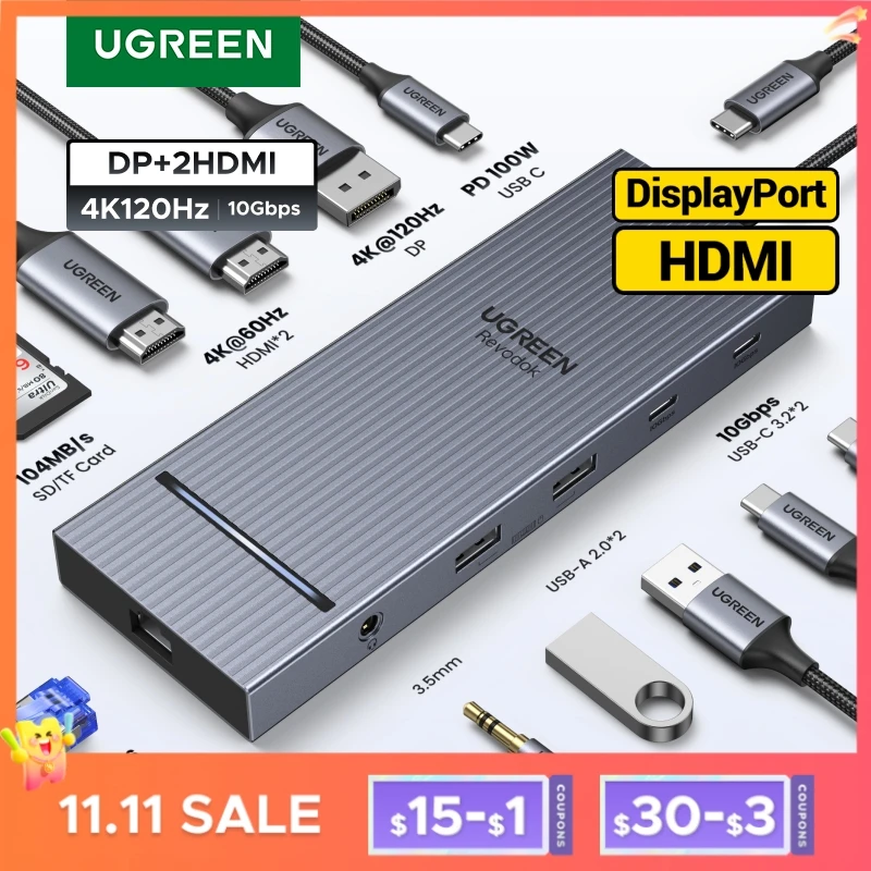 USB C 4K HDMI Hub with PD and SD