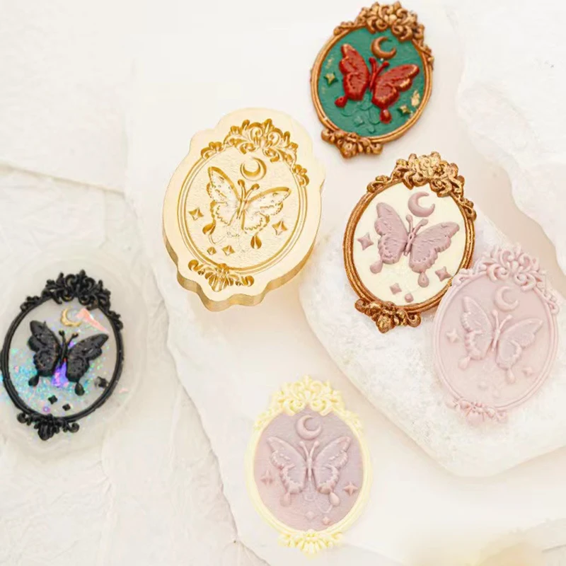 

Bronze Sealing Wax Stamp Tulip Design Envelope Decoration Scrapbooking Personalized Busin Confidential Stamp