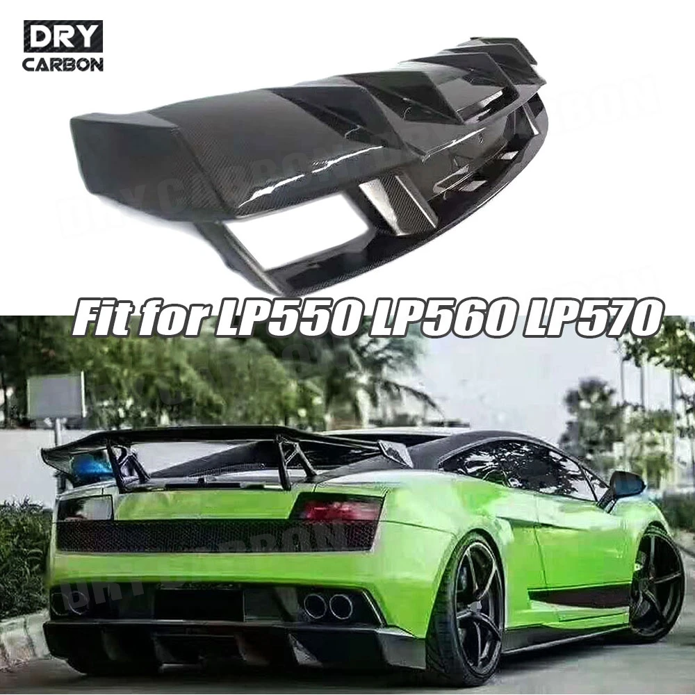 

Carbon Fiber Rear Diffuser Spoiler FRP For Lamborghini LP550 LP560 LP570 2008-2014 Car Body Kits Rear Lip Spoiler Accessories