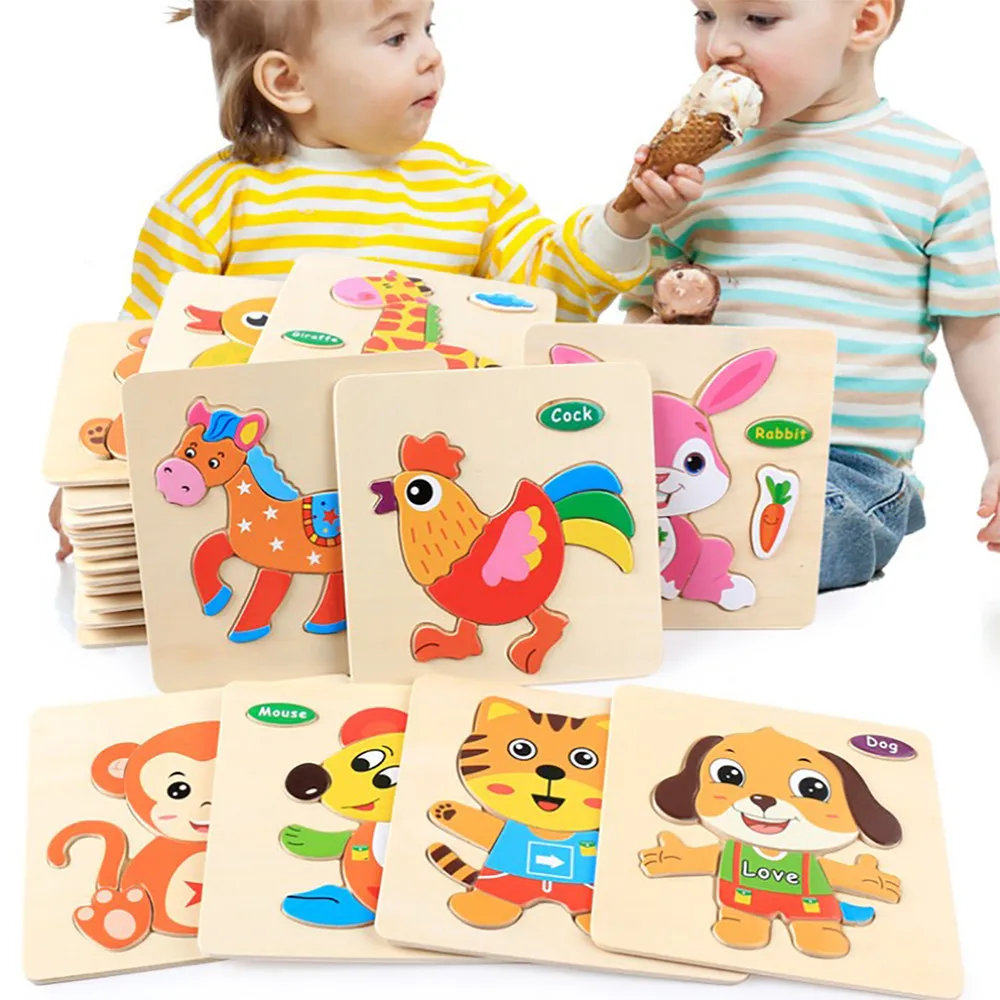 Engraçado quebra-cabeça de madeira educacional desenvolvimento bebê crianças quebra-cabeça brinquedos educativos criança treinamento precoce jogos brinquedo 2022