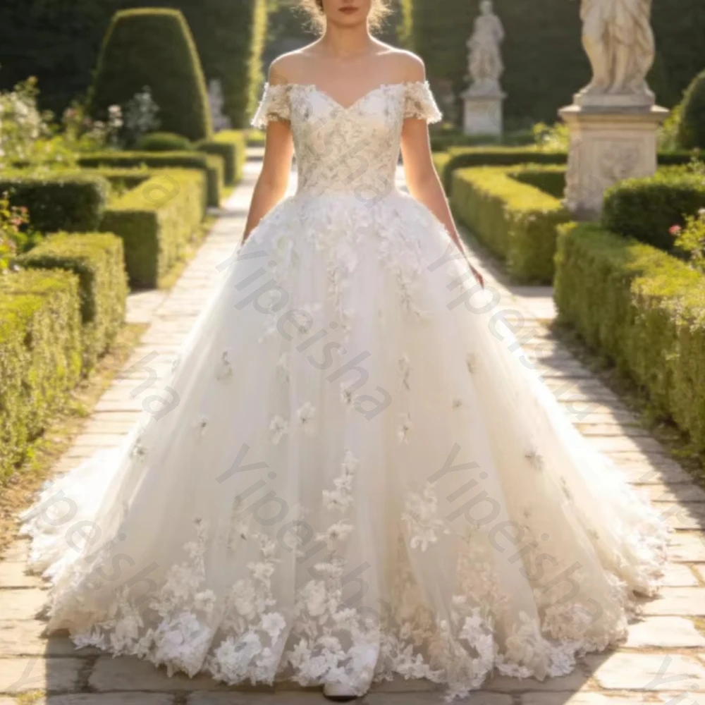 

Индивидуальные сексуальные свадебные платья с открытыми плечами и короткими рукавами, элегантные свадебные платья с открытой спиной, изысканные высококачественные платья для выпускного вечера и вечеринок