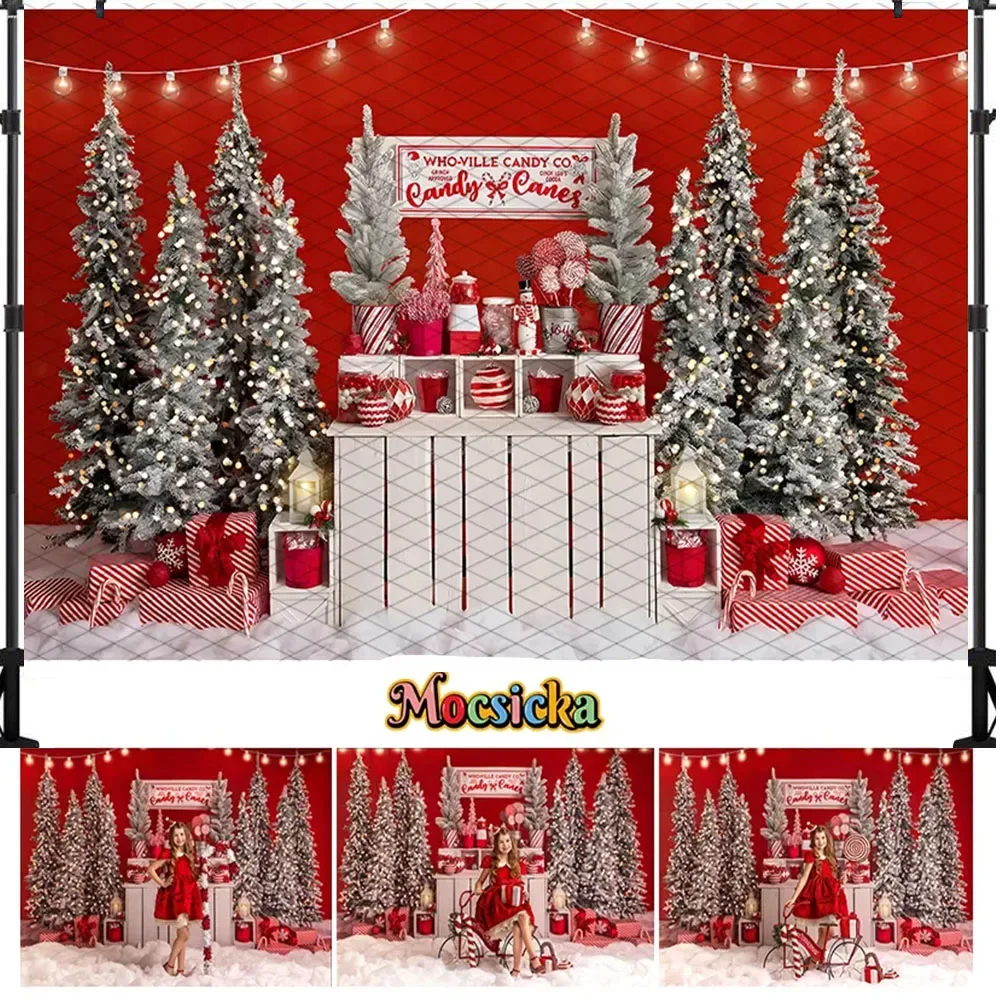 خلفية تصوير عيد الميلاد ، إكليل شجرة عيد الميلاد ، مدفأة ، متجر حلوى ، ديكور حفلة ، عائلة بأكملها ، إكسسوارات استوديو خلفيات