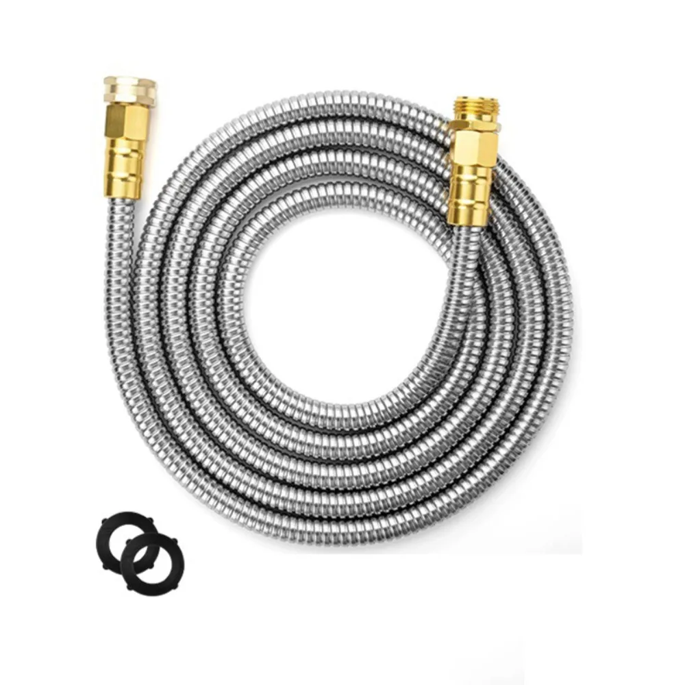 

Душевой шланг из нержавеющей стали, усиленная удлинительная трубка высокого давления, взрывозащищенный ручной шланг для душевой насадки с защитой от намотки