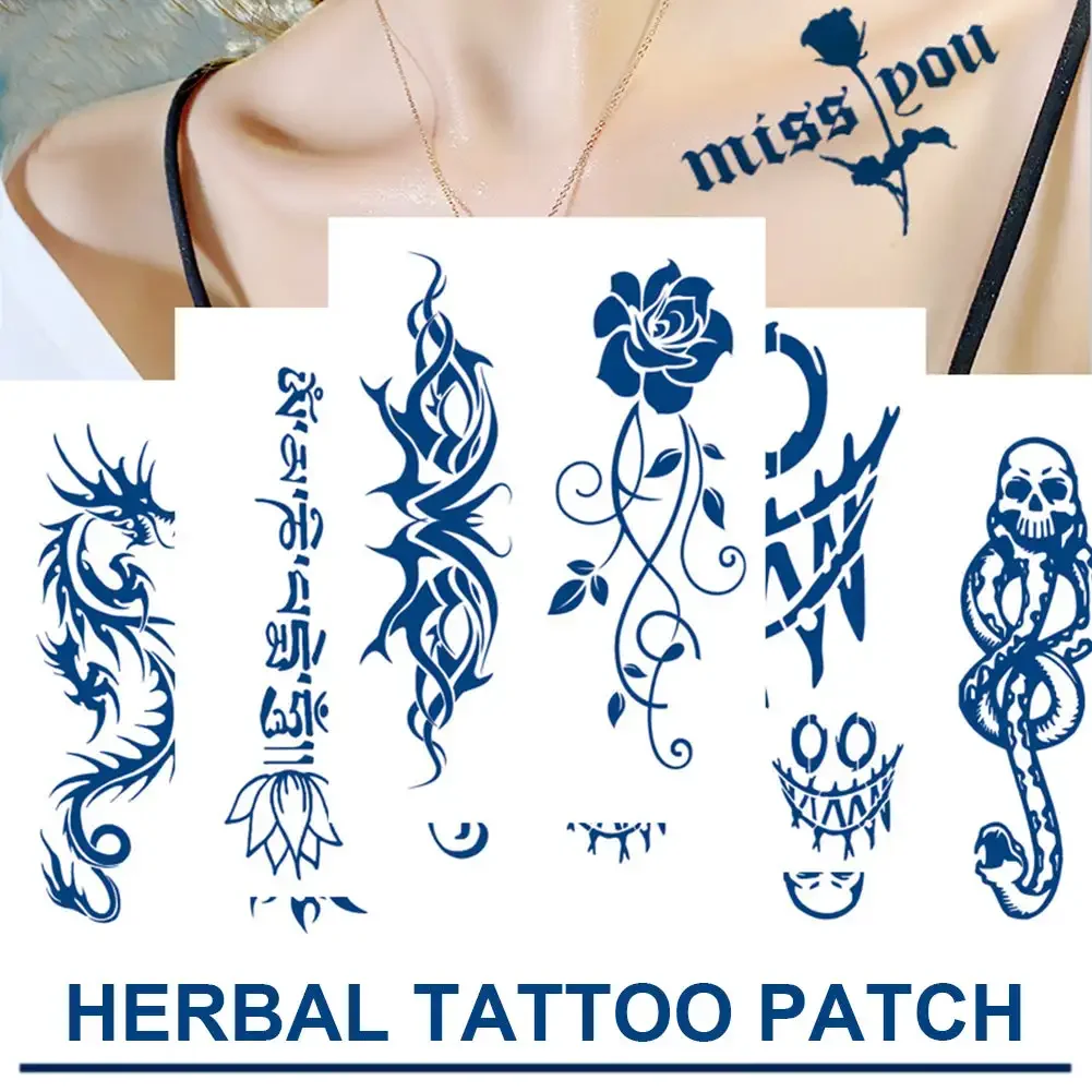 Juice Tatoo Sexy Waterproof Temporary Tattoo Sticker Flower Rose Flash Tattoos Sticker Fake Tattoos for Men Women