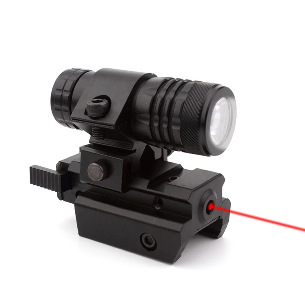 Tactical Weapon Gun Light Flashlight Airsoft Hunting Flashlight Mini Pistol Gun Searchlight for 11/20mm Rail