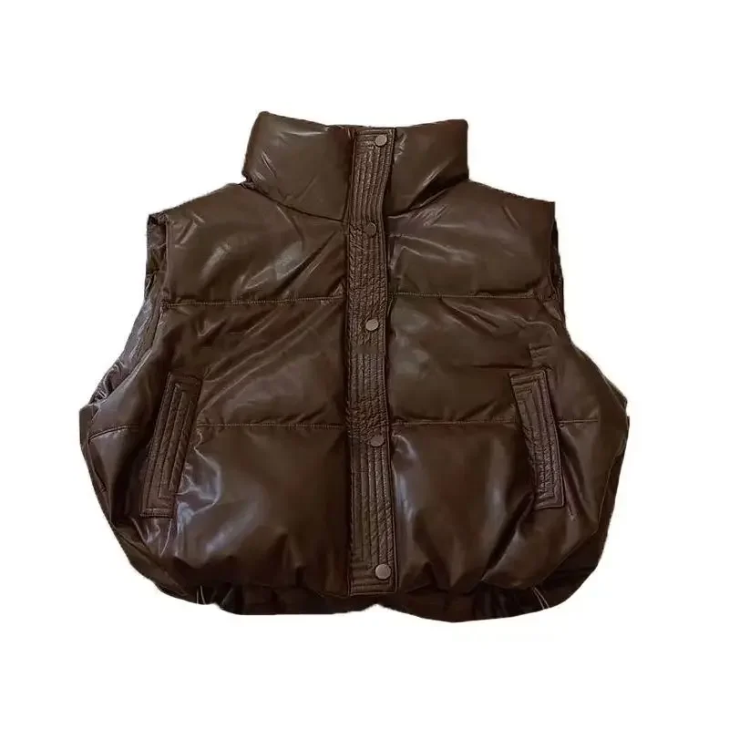 Fat Mm Large Size Down Padded Jacket Female Wearing Foreign Style Autumn Winter New Sleeveless Vest Small Man Women's Clothing