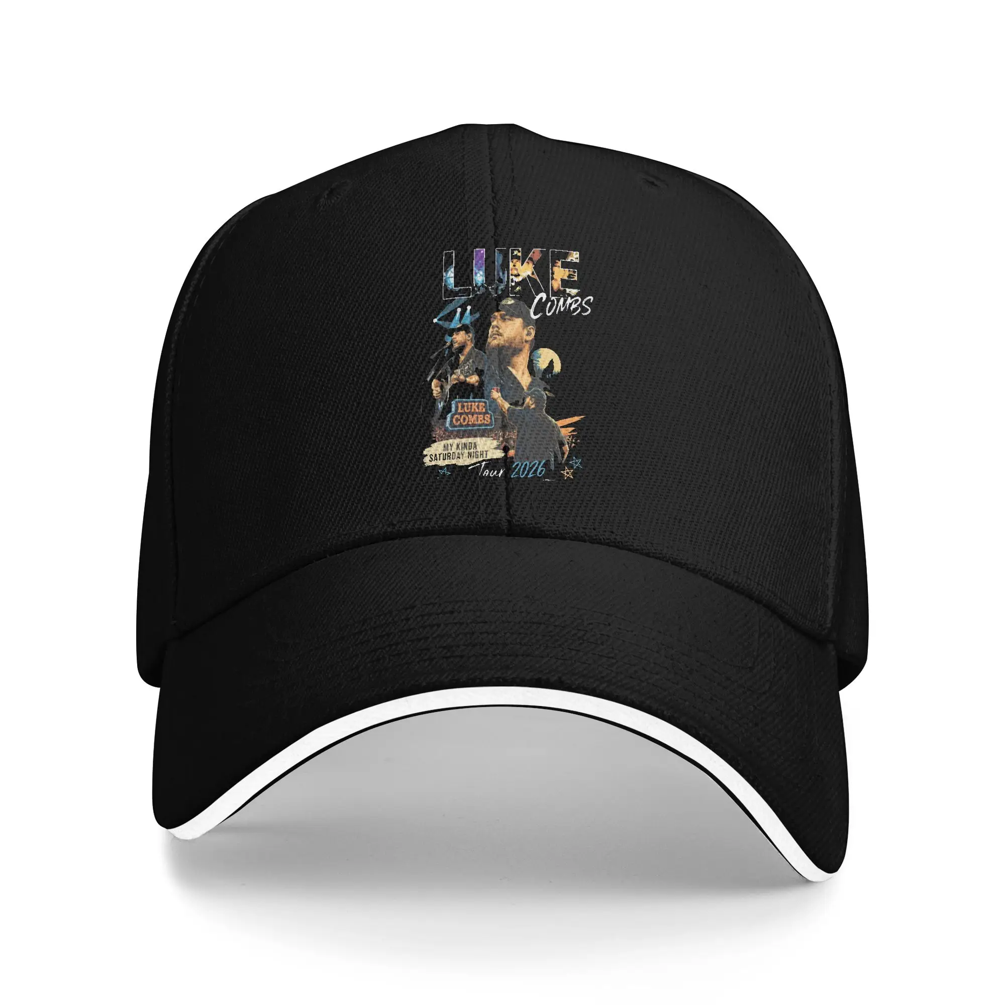 Luke Combs My Kinda Saturday Night Tour Baseball Cap Unisex Men Print Trucker Hat Summer Classic Sun Visor Snapback Cap