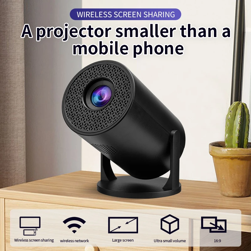 

Smart 4k Portable 500 Lumens Dual WiFi Suitable for indoor projector 4k mobile phone wireless screen projection