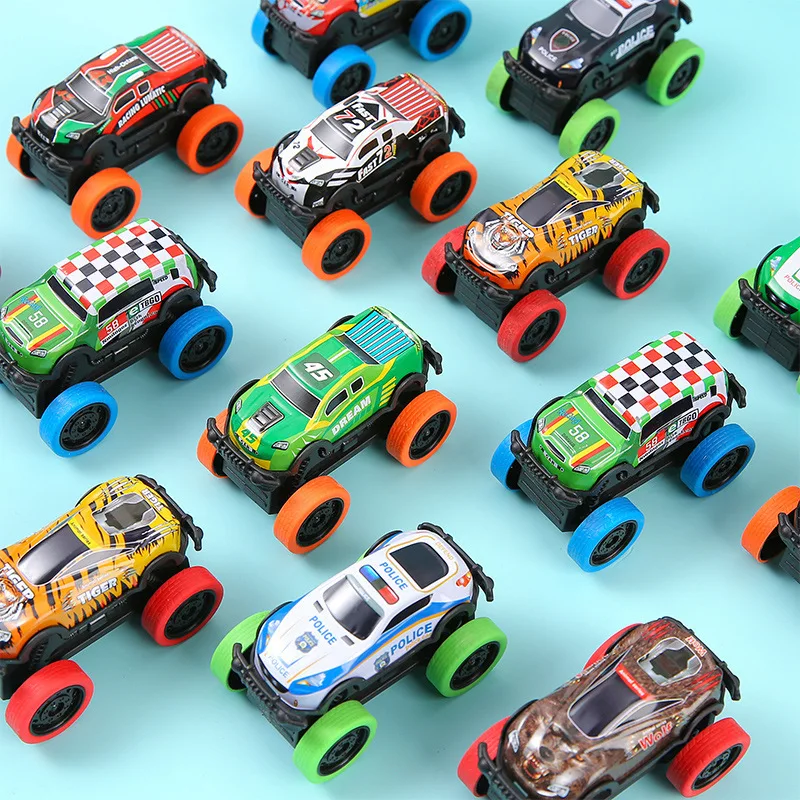 3Pcs Colourful Children's Tin Car Fun Pull Back Car Children's Toy Small Racing Car Kindergarten Prizes Festival Birthday Gifts