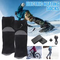 Men's Women's Heating Foot Warmer 4000mah Battery Operated Warm Socks For Skiing