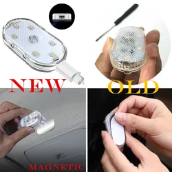 USB Magnet LED Car Touch Light Ambient Lamp Wireless Car Interior Light Mini Led Lights for Car Roof Trunk Ceiling Reading Light