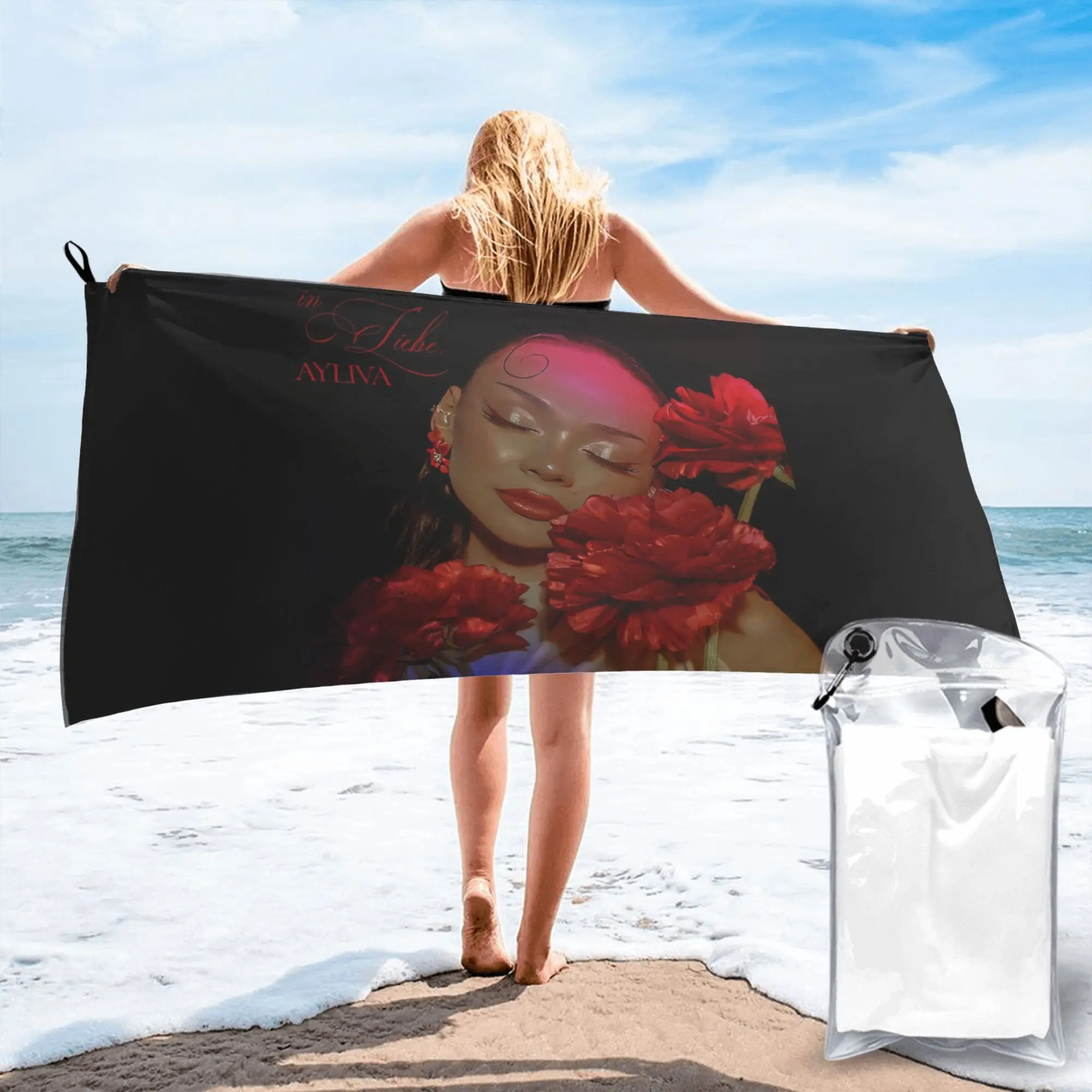 

Ayliva in Liebe Beach Towel Soft Microfiber Quick Dry Absorbent Quick Towels For Pool