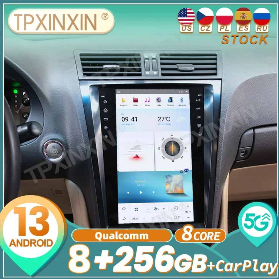 Qualcomm For Lexus GS GS300 GS460 GS350 2004~2011 Android Carplay Car Radio Automotive Multimedia Player GPS Navi Head Unit