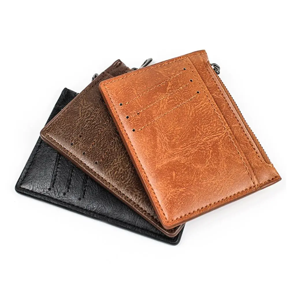 

PU Leather Portable Card Slots Pocket Key Pouch Gift Coin Purse Business Card Case Mini Coin Bag Credit Card Holder