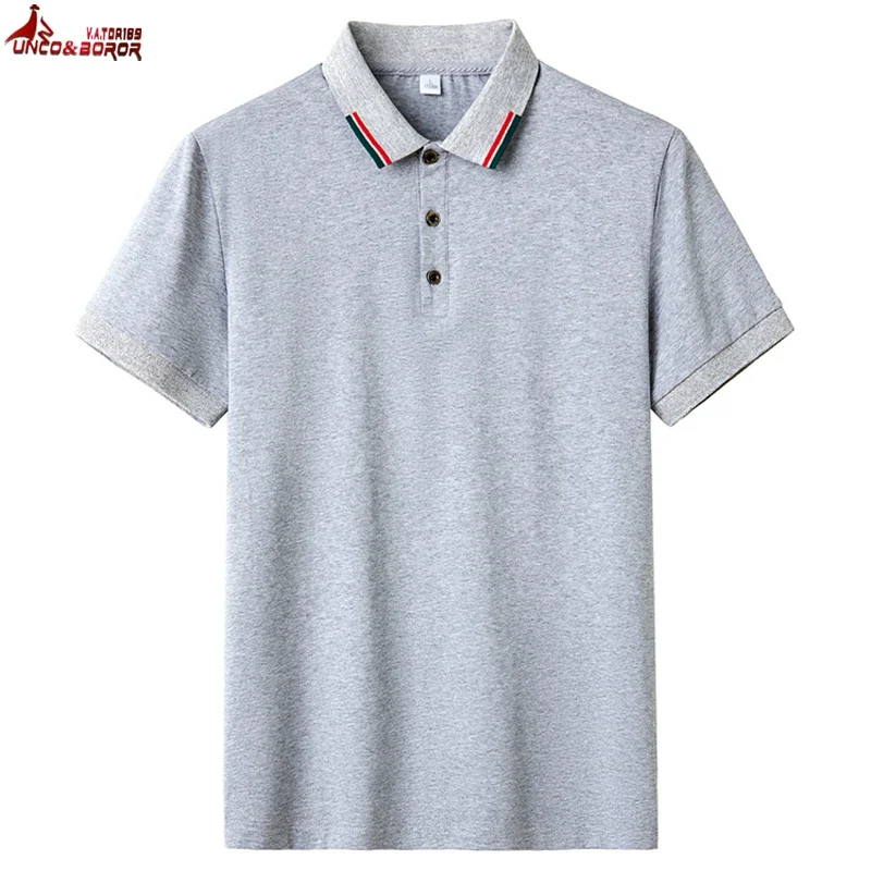 Oversize 8XL 7XL 6XL Summer 95% Cotton Polo Shirt Men Short Sleeve Breathable Golf Polos Mens Casual Polo Homme T-shirt Clothing