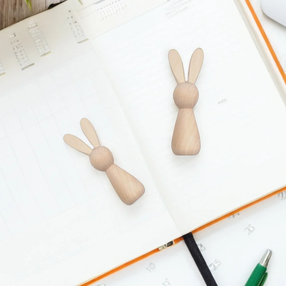 ชุดกระต่ายไม้ 6 ชิ้น สำหรับงาน DIY ตกแต่งบ้านในเทศกาลอีสเตอร์ รูปปั้นกระต่ายไม่ทาสี สำหรับตกแต่งสวน โต๊ะกลาง และของประดับตกแต่ง