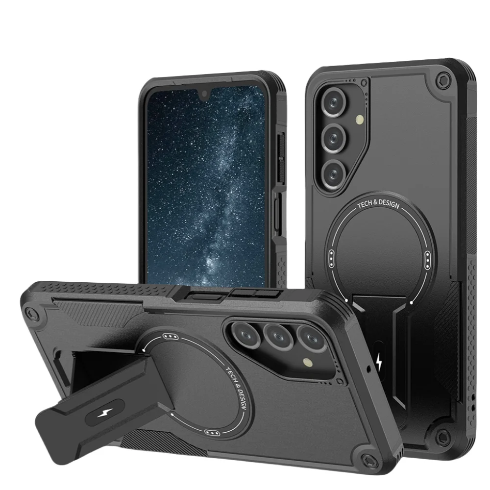 Non-Slip Portable Cover Funda Case for Samsung Galaxy A56 A55 5G A16 A15 A36 A26 S25 Edge S24 Ultra Plus A35 A54 A14 Armor Cases