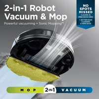 Matrix Plus 2-in-1 Robot Vacuum & Sonic Mop, Home Mapping, HEPA Bagless Self Empty Base with 30-Day Capacity, Customized 2