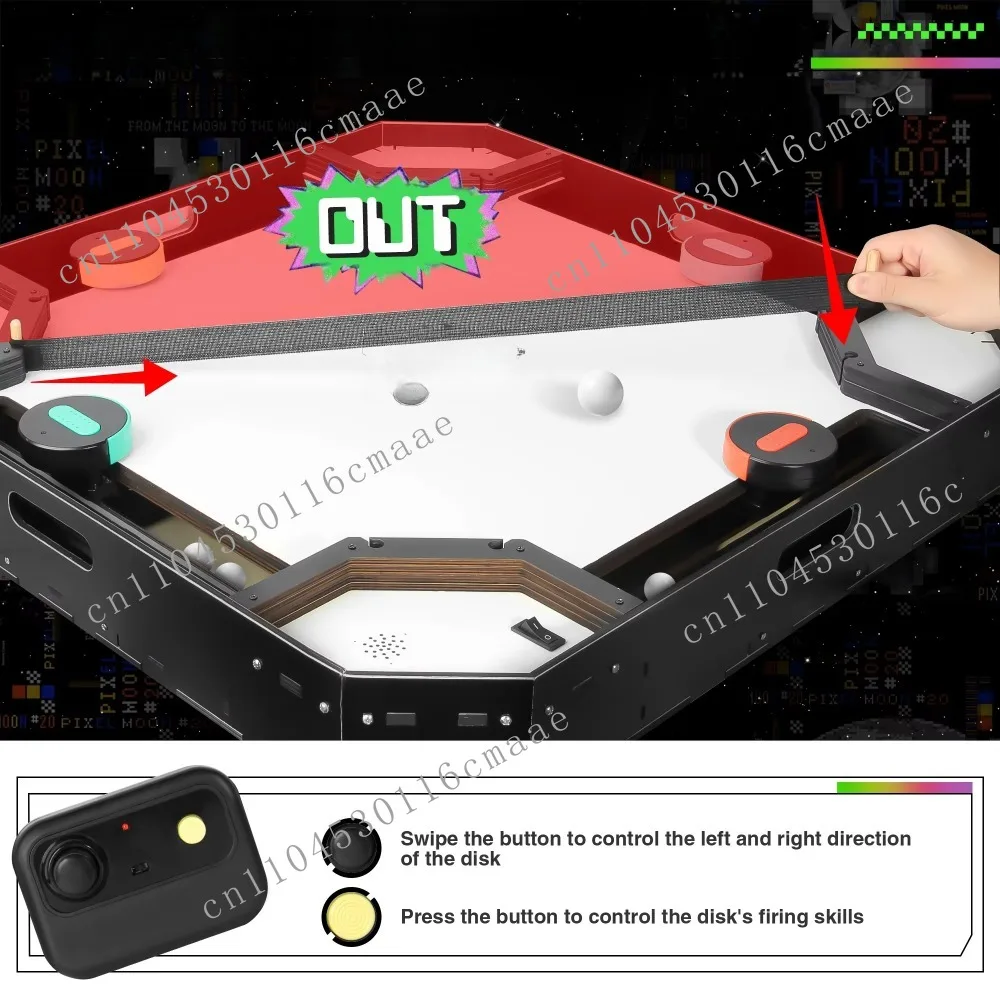 

Аркадный многопользовательский симулятор с джойстиком, электронный аэрохоккей, настольная игра Hyperlaps, мини-игровой автомат, изготовленный на заказ, DIY