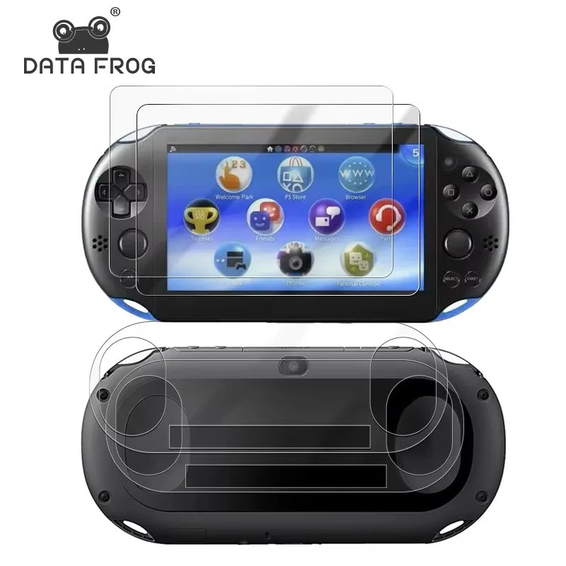 DATA FROG Gehärteter Glas-Displayschutz für Sony PS Vita 1000 2000, Full HD Klare Schutzfolie