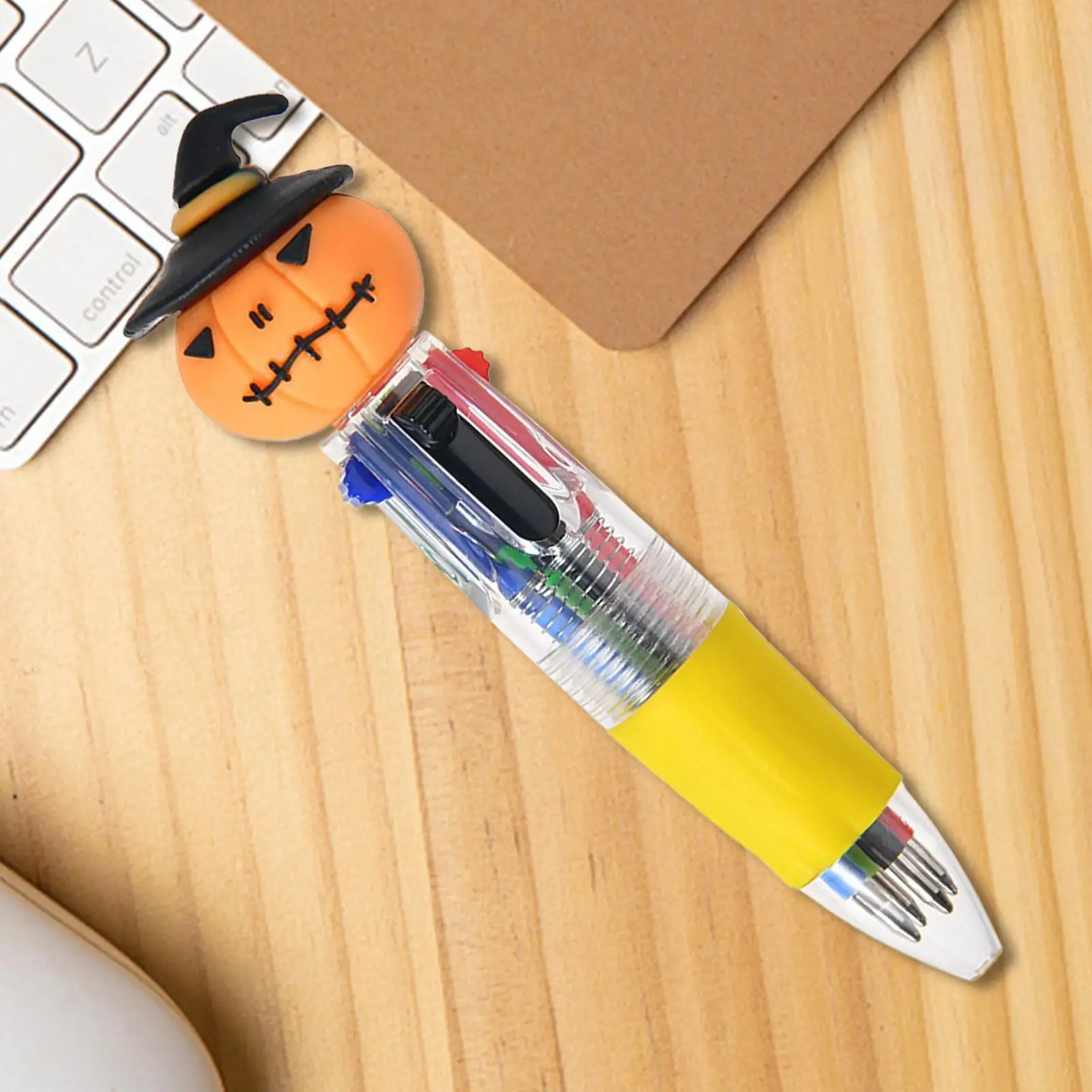 أقلام الهالوين متعددة الألوان قابلة للسحب متعددة الألوان قلم حبر جاف لطيف كتابة سلسة أدوات مكتبية متنوعة لـ