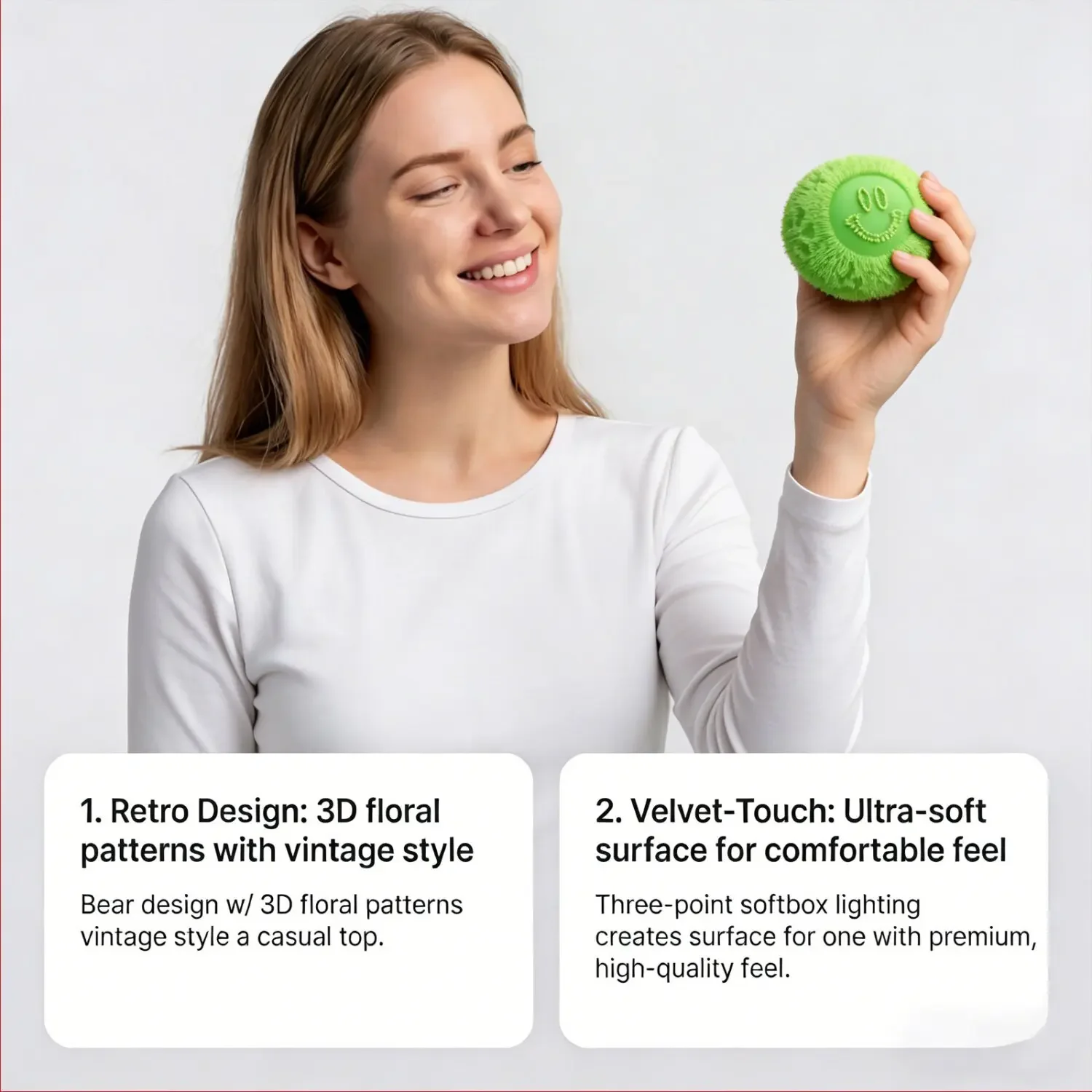 Nee Doh Fuzz Ball Series Desktop decompress Ornament Stress Relief Toys Suitable for Under Pressure Fun Soft Stress Ball gifts