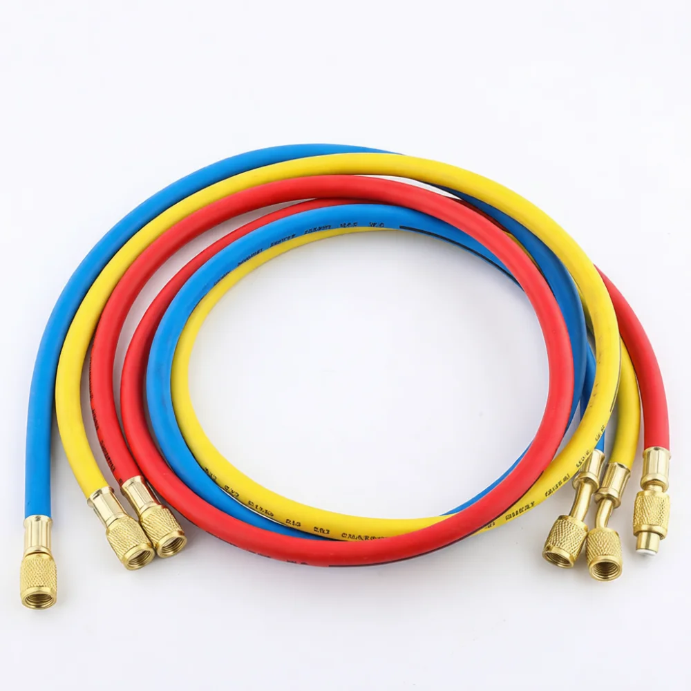 Charging Hose Refrigerant Filler Pipe For R410 R22 R134a AC Cooling Flexible High Pressure HVAC Service Tool
