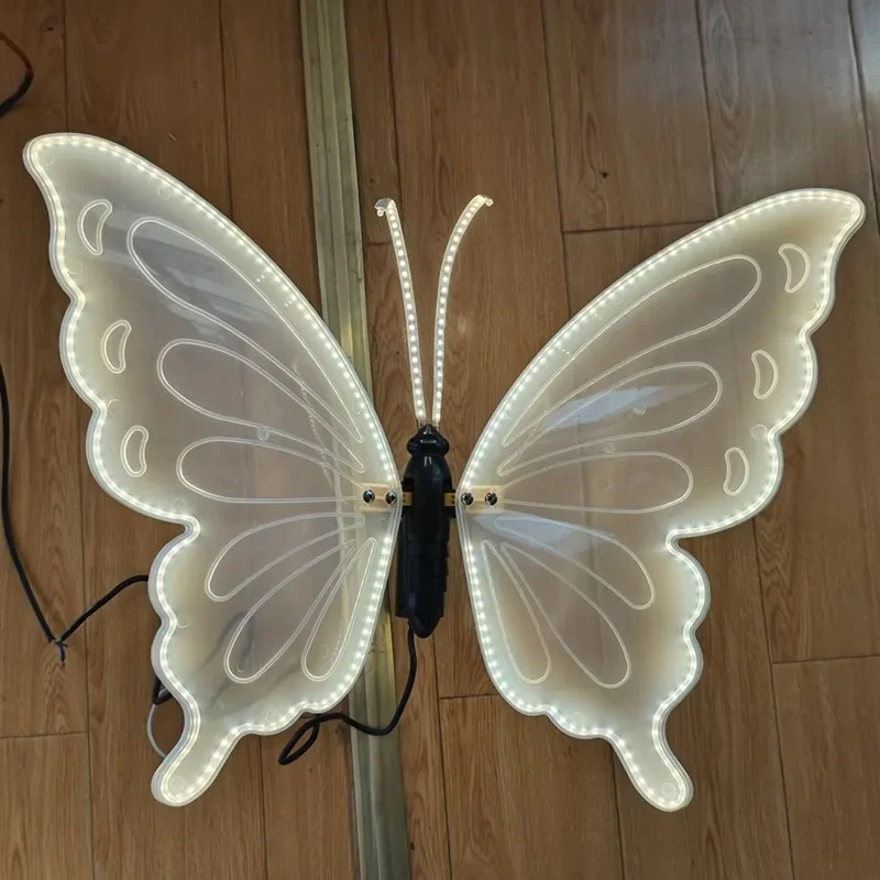 Butterflies Decoration Colorful 40cm Simulated Dynamic Insect Led Lights