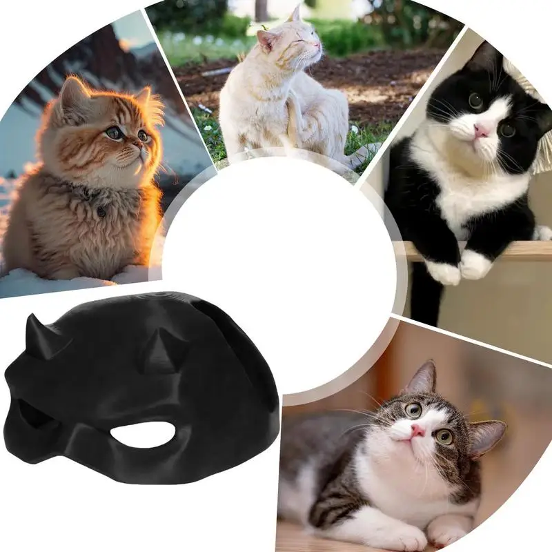 8/10/12cm Pet Cat Half Face Masque Cat Avenger Mask Cute Bat Mask Superhero Toys Cat Bat Halloween Costume For Cats Pet Supplies