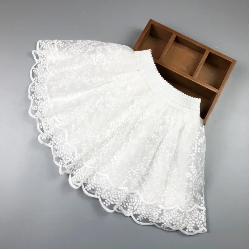 Saia de renda tutu para meninas, monocromática, tule, princesa, venda quente, verão