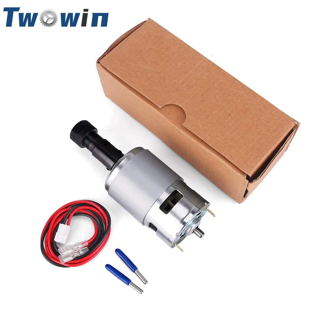 

12V-24V Spindle Motor 20000 RPM 775 DC Motor Mini Electric Motor Double Ball Bearing Large Torque High Power for DIY Parts 3018