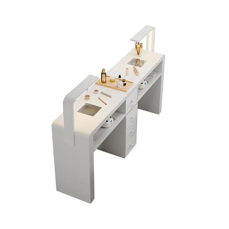 Multifunction Simple Nail Desk Italian Design Modern Trendy Nail Desk High Quality Aesthetic Table Onglerie Nail Salon Furniture
