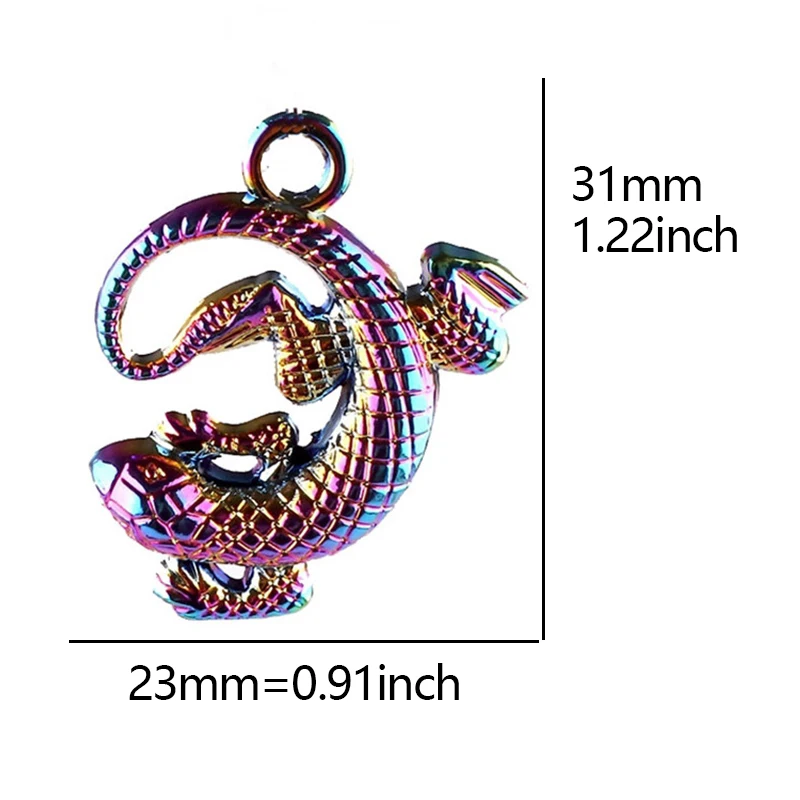 4pcs Snake Butterfly Dragonfly Charms Animal Horse Lizard Spider Bat Charm Pendant for Jewelry Making DIY Necklace Accessories