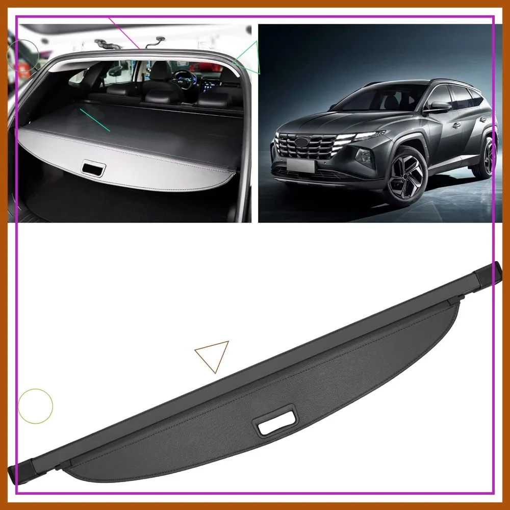

Universal Retractable Trunk Cover for SUVs, Black Security Shade with Easy Installation