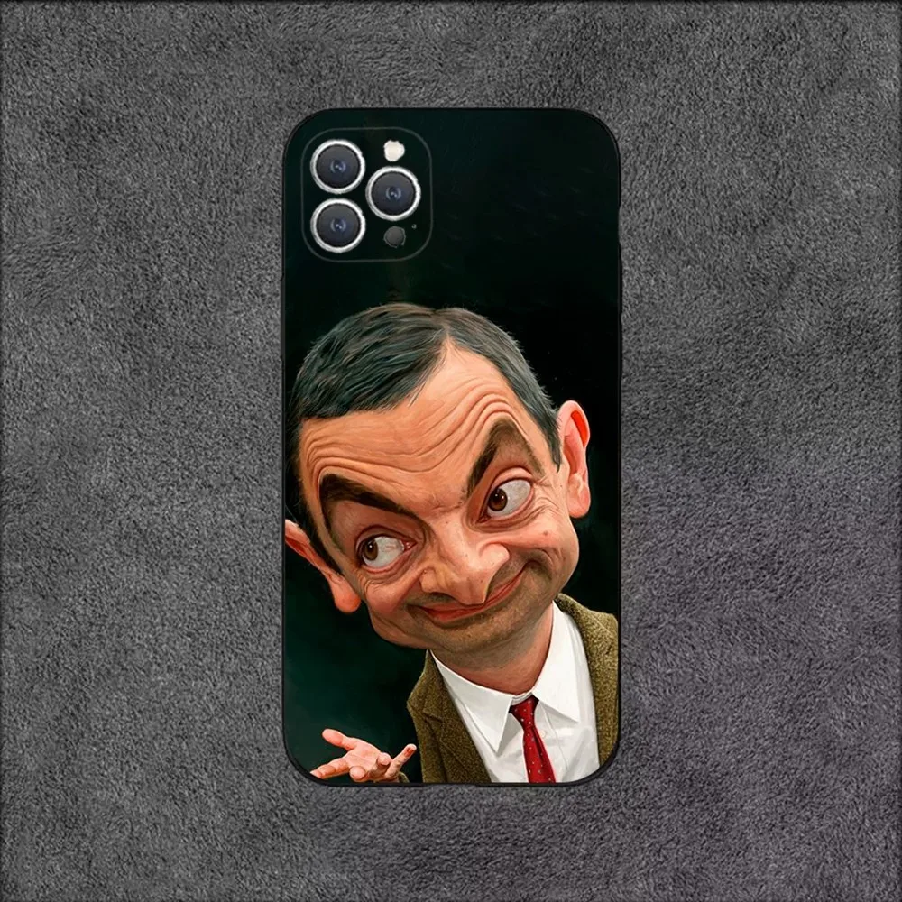 Funny Mr B- BeanS   Phone Case For iPhone 16,15,14,13,12,11,Plus,Pro Max,XS,X,XR,SE,Mini,8,7 Soft Silicone Black Cover