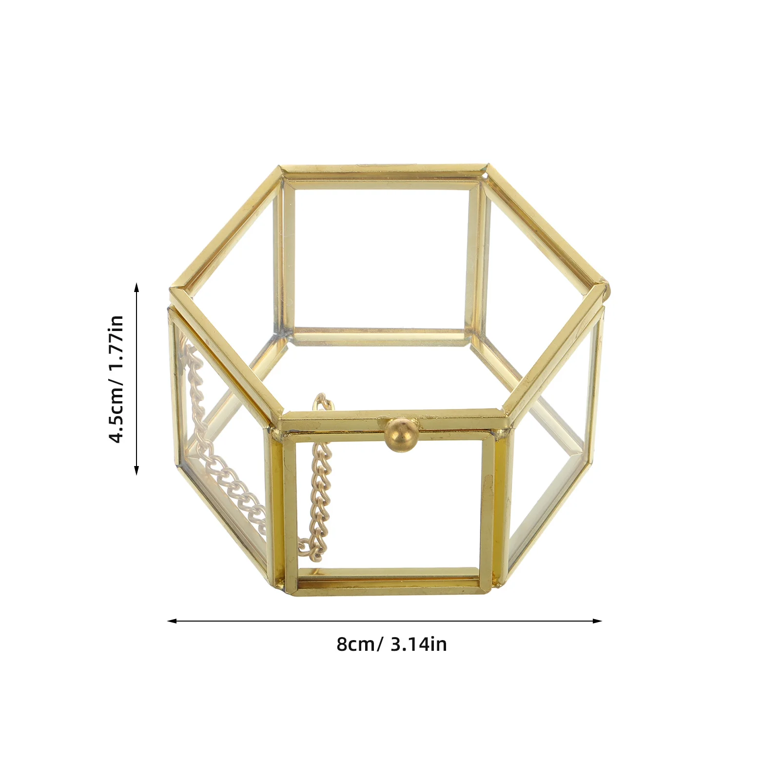Elegant Hexagon Geometric Ring Box Luxury Wedding Favor Gift Holder Jewelry Storage Box Noble Color Top-Grade Quality