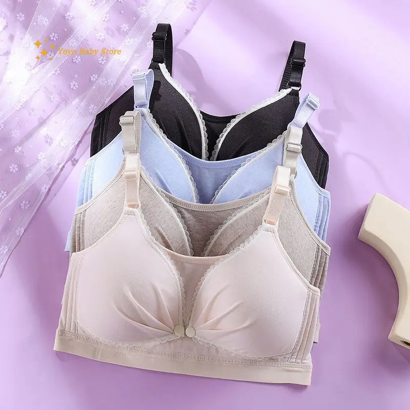 

Nursing Bra Without Bones Maternity Bras Pregnancy Clothes Prevent Sagging Breastfeeding Women Breathable Lactancia Feeding Bras