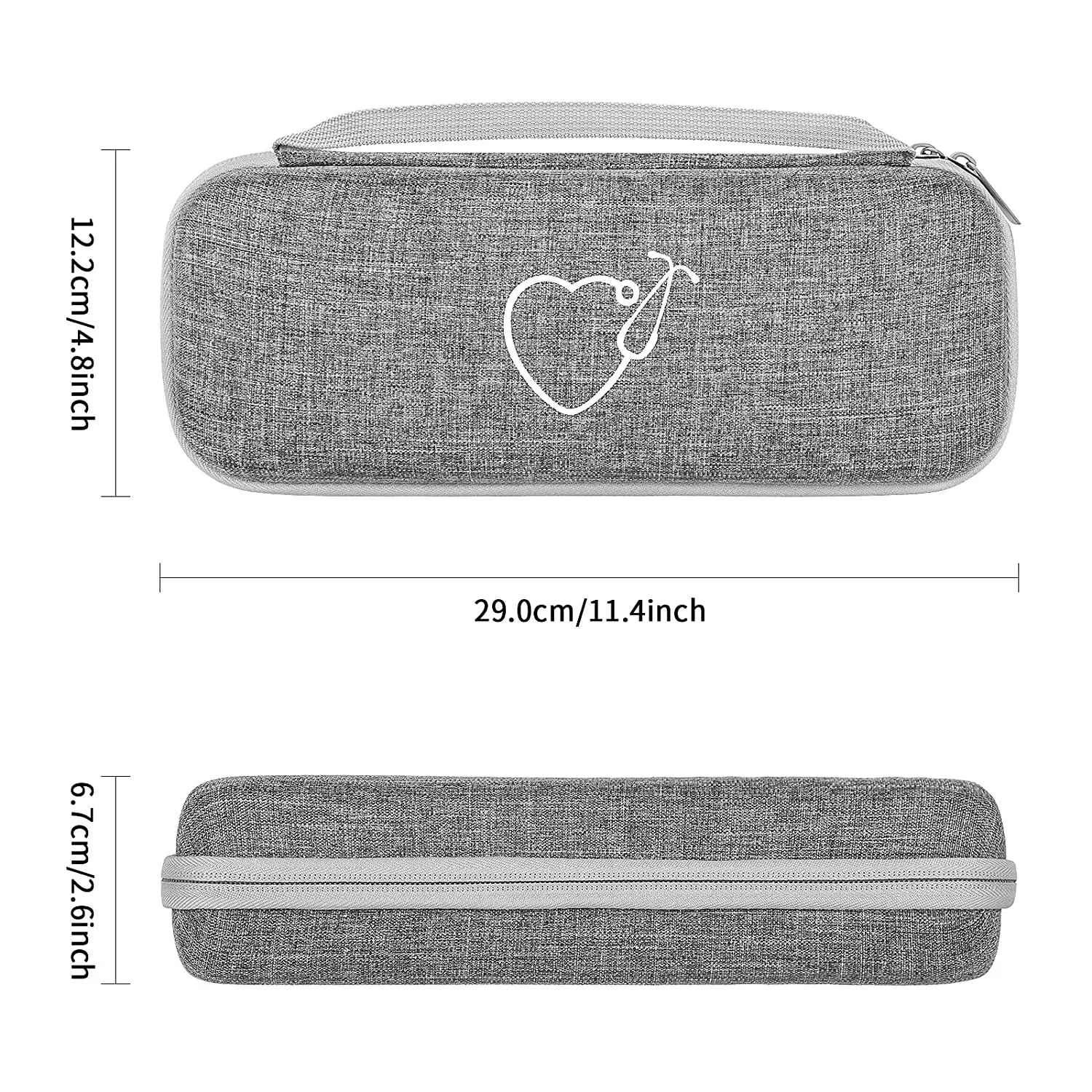 Yinke-estuche estetoscopio para 3M Littmann Classic III, ligero II S.E., MDF, acústico, cardiología IV, bolsa de almacenamiento de transporte de