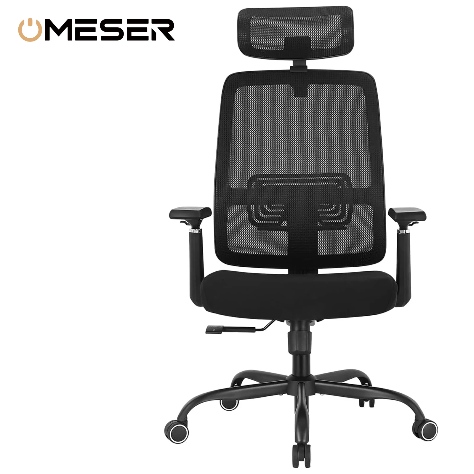 New Ergonomic Mesh Adjustable Lumbar Support Office Chair 120°Tilt High Back Comfortable Computer Chair with Soft Flip Up Arms