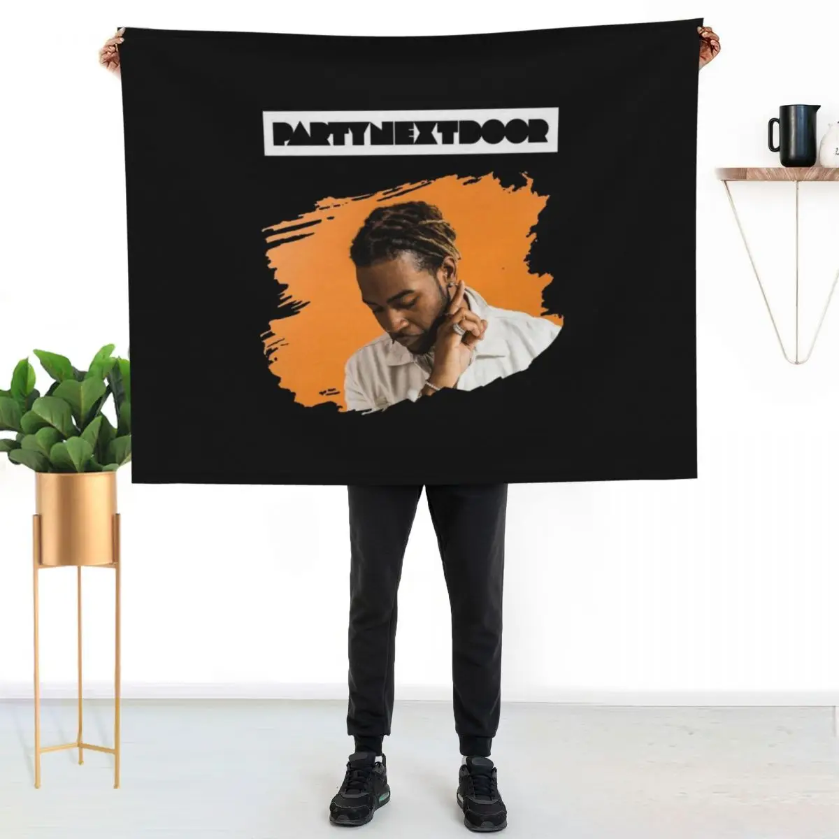 

PARTYNEXTDOOR Photo With Text v7 Throw Blanket Luxurious Soft Blanket Holiday Gift for Family