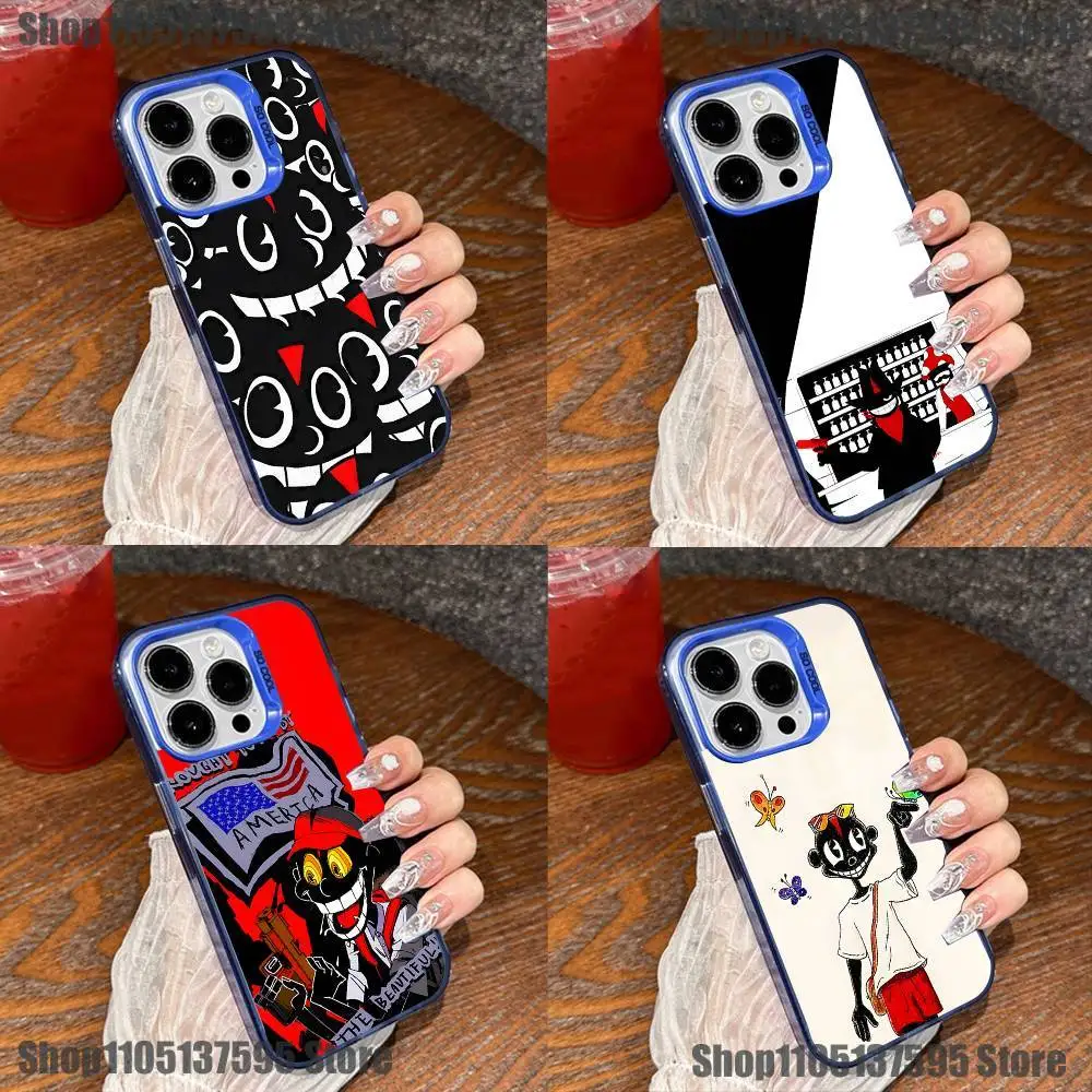 

Чехол для телефона Lil D-Darkie Rapper для iPhone 17,16,15,14,13,12,11,Mini,Pro,E,SE4,XS,MAX Blue Candy Matte Cover