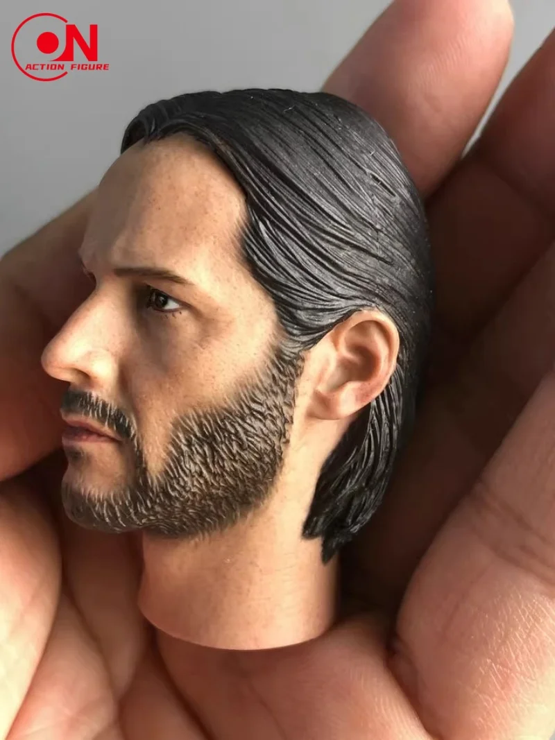 1/6 escala keanu reeves cabeça esculpida escultura modelo caber 12 polegada soldado masculino figura de ação bonecas colecionáveis modelo