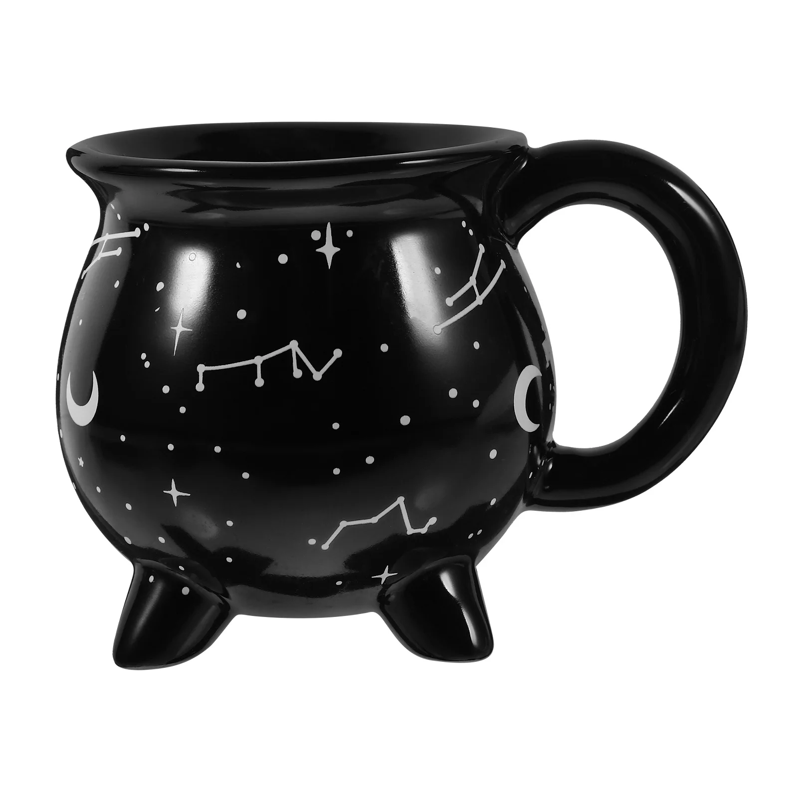 

Ceramic Cauldron Mug Witch Coffee Cup Elegant Design for Tea Water Juice Hot Chocolate Home Kitchen Bar Restaurant Decor