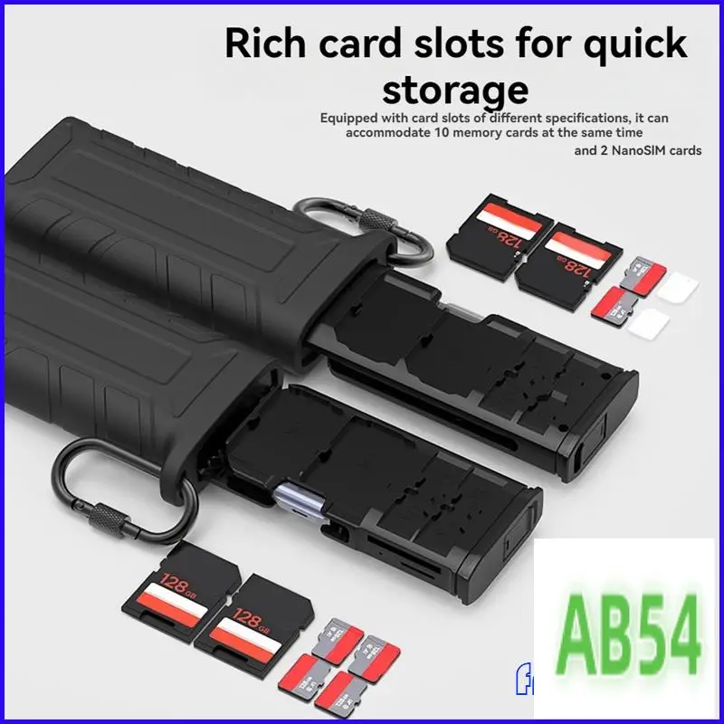 

SB-High-Speed SD Card Reader USB 3.1 Type-C SD/TF/SIM Card Carrying Case For Cameras Smartphones Drones