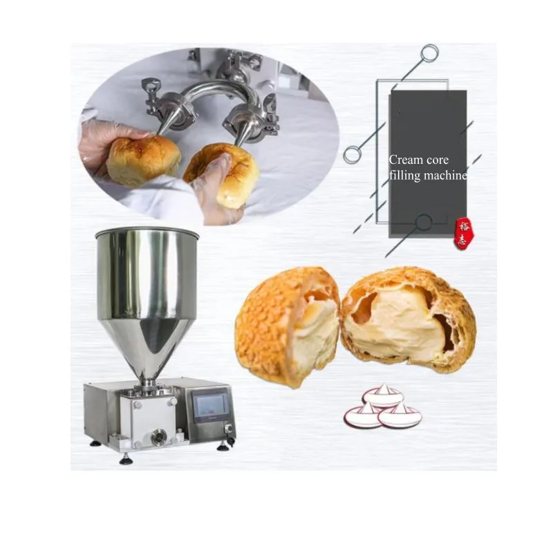 Croissant Manual Chocolate Injector Bread Core Cream Donut Filling Machine