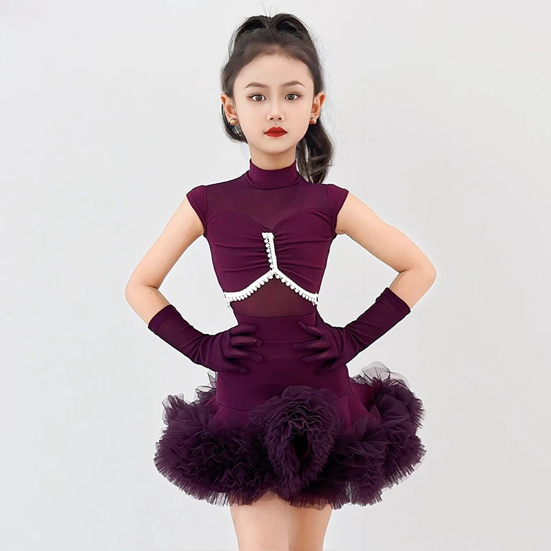 

Girls Ballet Dance Dress Romantic Children Fluffy Ruffles Tutu Skirt Stage Performance Costume Princess Ball Wedding Party Dress