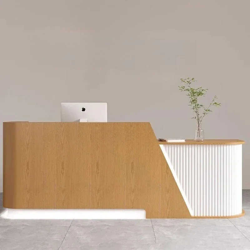 أثاث فاخر مكتب صالون تجميل مكتب الاستقبال طاولة الاستقبال الاستقبال الجمالية سبا مكتب الاستقبال التخزين الحديث