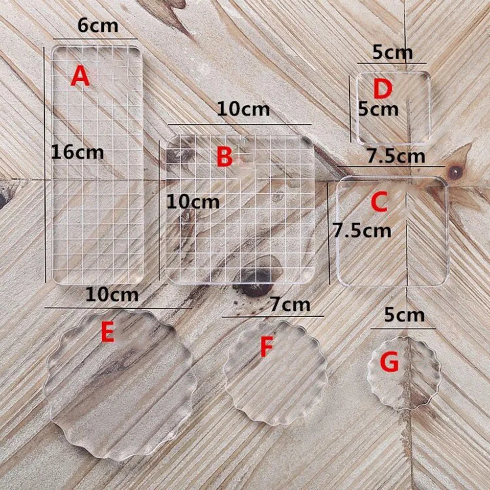 

Clear And Transparent Design Acrylic Stamp Block Clear Cling Mounted Rubber Stamp Crafted From High Quality Acrylic